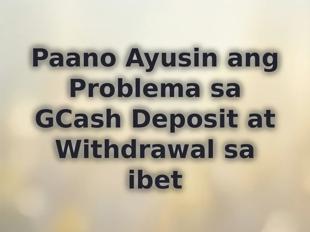 GCash troubleshooting guide