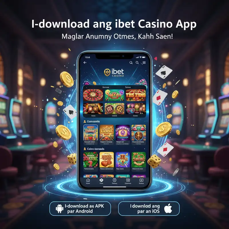 ibet casino mobile app interface