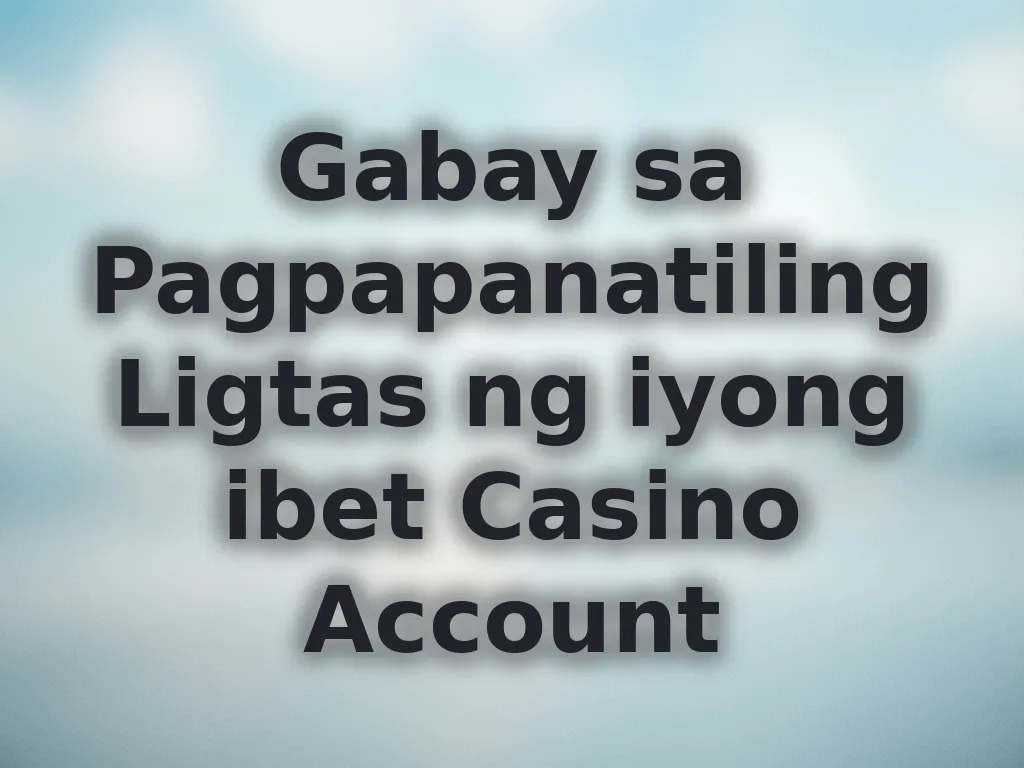 Account security guide